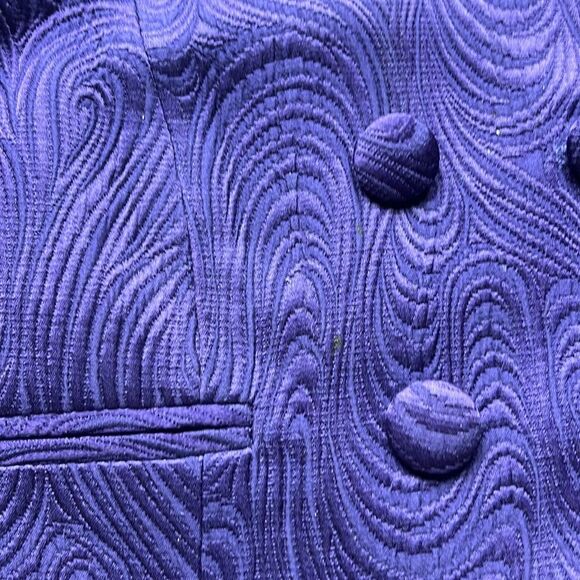 Vintage Christian Dior purple silk and wool blend skirt and blazer set size 12p. - Picture 11 of 15